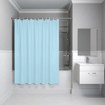 Шторка для ванной IDDIS Promo P07PE18i11 180х180см голубой
