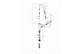 Смеситель для кухни GROHE Concetto New 31491000 выдвижной излив хром