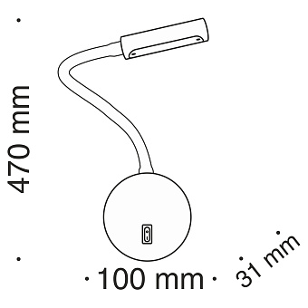 Бра Maytoni Stem C035WL-L3CH3K 3Вт LED