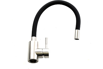 Смеситель для кухни MELANA Elastico 610401B гибкий излив сатин