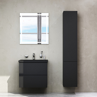 Пенал подвесной AM-PM GEM M90CHR0306BM 32х30х163см чёрный