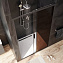 Душевая дверь AM-PM Gem Solo W90G-120-1-195BBr 195х120см стекло бронза