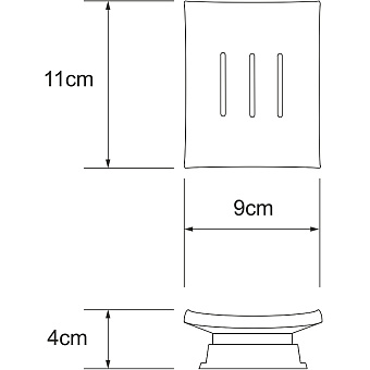 Мыльница WASSERKRAFT AMPER K-5429 хром