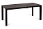 Кухонный стол раскладной AERO 80х120х77см закаленное стекло/керамика/сталь Dark Oak
