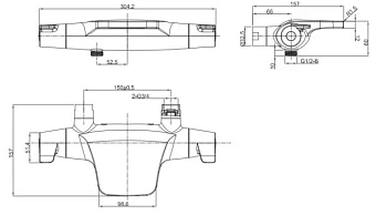 Смеситель для ванны ESKO Mikros T5054 хром