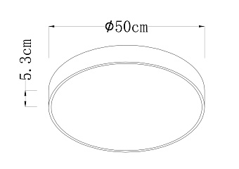 Светильник потолочный Arte Lamp ARENA A2672PL-1BK 70Вт LED