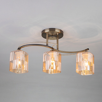 Светильник потолочный Eurosvet Susan 30124/3 античная бронза 60Вт E27