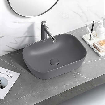 Раковина накладная Abber RECHTECK AC2200MG 46х32,5см