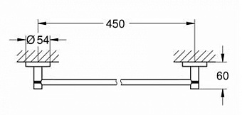 Полотенцедержатель GROHE Essentials 40688GL1 золото 45см