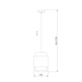 Светильник подвесной TK Lighting Boho 6528 60Вт E27