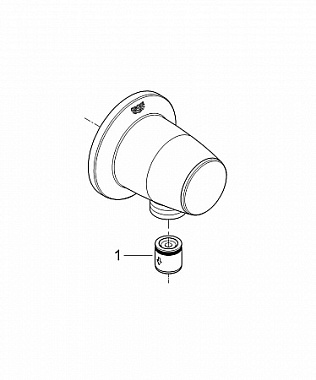 Шланговое подключение GROHE 28405000 хром