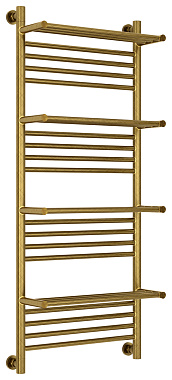 Полотенцесушитель СУНЕРЖА Богема+ с 4 полкам 05-0224-1250 бронза состаренная