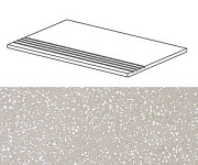 Плитка для ступеней Atlas Concord Италия MARVEL GEMS AUDC Terrazzo Pearl Gradino Matt 60х30см 1,08кв.м. матовая