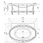 Ванна акриловая RADOMIR Лагуна 1-01-0-0-1-026 185х124см пристенная