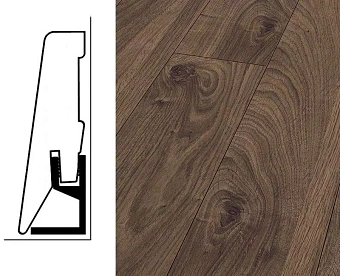 Плинтус KRONOTEX 2400х58х19мм Дуб Эверест Ktex1-3076