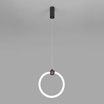 Светильник подвесной Eurosvet Rim 90166/1 черный 15Вт LED