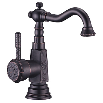 Смеситель для раковины LEMARK Jasmine LM6604ORB бронза/чёрный