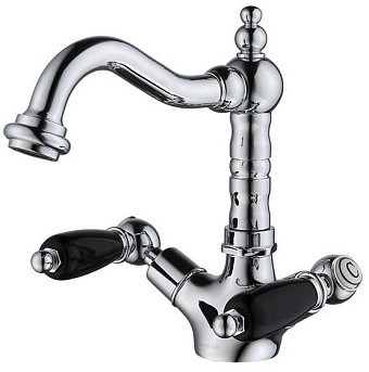 Смеситель для раковины CAPRIGO ADRIA-CLASSIC BLACK EDITION 03B-526-crm хром