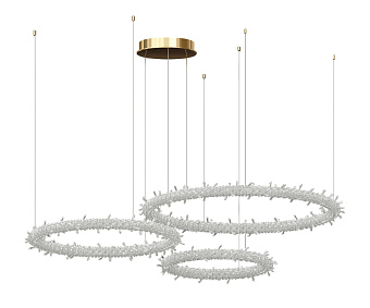 Люстра подвесная KINK Light Лиам 07875-80+60+40P,33 113Вт 3 лампочек LED