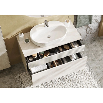 Тумба под раковину подвесная Акватон Марбл 1A276301MH4C0 46х100х53см