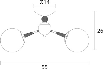 Люстра потолочная Arte Lamp BOSTON A4485PL-3BK 40Вт 3 лампочек E27