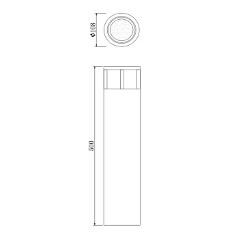 Светильник ландшафтный Maytoni Wolseley Road O011FL-L6B 6Вт IP54 LED чёрный