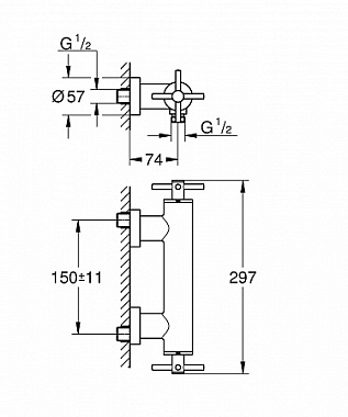 Смеситель для душа GROHE Atrio New 26003003 хром