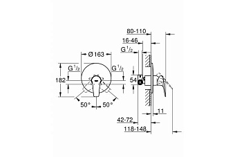 Смеситель для душа GROHE StartFlow 29116000 хром
