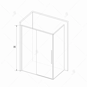 Угловое ограждение RGW Stilvoll 32324271-011 SV-42 195х70см стекло прозрачное
