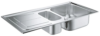 Мойка кухонная GROHE K300 31564SD0 97х50см хром