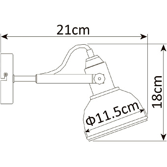 Спот Arte Lamp MARTIN A5213AP-1WG 40Вт 1 лампа E14