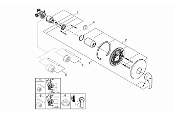 Смеситель для душа GROHE Eurosmart 33556002 хром