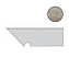 Плинтус Atlas Concord Италия Marvel Pro ADX5 Travertino Silver Battiscopa Sagomato SX 30х7,2см 0,259кв.м.
