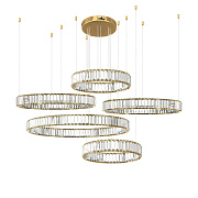 Светильник подвесной Loft It Crystal ring 10135/5 Gold 275Вт LED