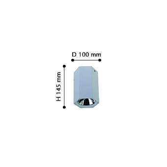 Светильник потолочный Favourite Hexahedron 2397-1U 12Вт LED