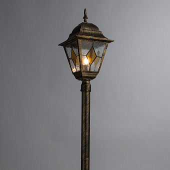 Светильник ландшафтный Arte Lamp BERLIN A1016PA-1BN 75Вт IP44 E27 золотой/чёрный