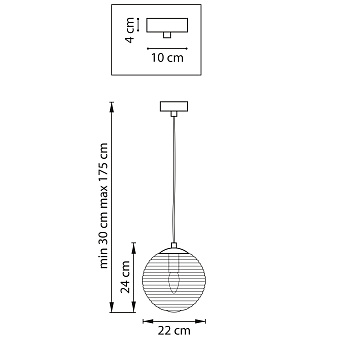 Светильник подвесной Lightstar Dissimo 804001 40Вт E27