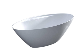 Ванна каменная SALINI DIVA 102221MRF S-Stone матовая 178х85,5см отдельностоящая