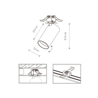 Спот встраиваемый Nowodvorski Mono Surface 7833 10Вт GU10