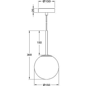 Светильник подвесной Maytoni Basic form MOD321PL-01W 40Вт E14