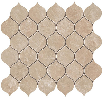 Керамическая мозаика Atlas Concord Италия Marvel Edge 9EDR Gris Clair Drop Mosaic 27,2х29,7см 0,485кв.м.
