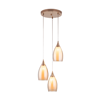 Светильник подвесной Eurosvet Cosmic 50085/3 золото 15Вт E14