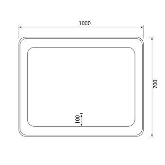 Зеркало IDDIS Esper ESP1000i98 70х100см с подсветкой