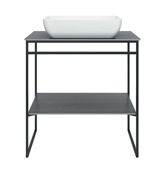 Консоль под раковину KERAMA MARAZZI Plaza PL.N.80.01-BLK.M матовый чёрный