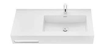 Раковина подвесная Акватон Квадро Про 1A733231QA01R 100х45см