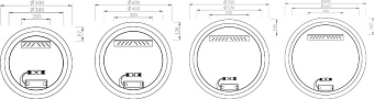 Зеркало RAVAK ORBIT X000001580 70х80см с подсветкой