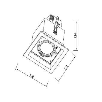 Светильник точечный встраиваемый Lucia Tucci OPZIONE 535.1-5W-WT/BK 5Вт LED