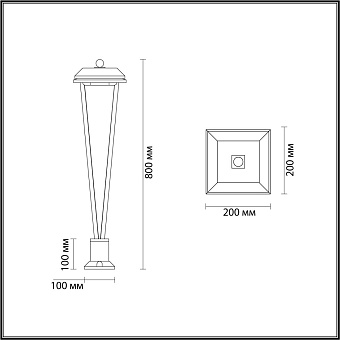 Светильник ландшафтный Odeon BEARITZ 6655/12GL 12Вт IP65 LED чёрный
