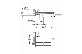 Смеситель для раковины GROHE Lineare New 23444AL1 сталь