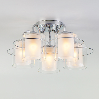 Светильник потолочный Eurosvet Darcy 30160/5 хром 40Вт E27